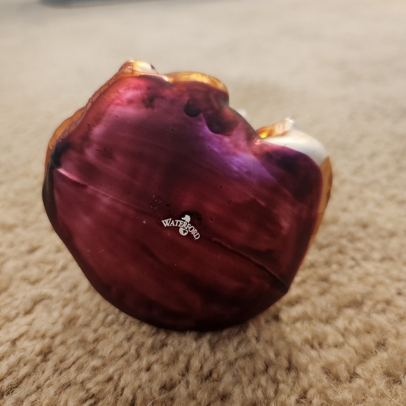 Vintage Waterford “Checking it Twice” Blown Glass Christmas Tree Ornament 6" - Picture 5 of 5